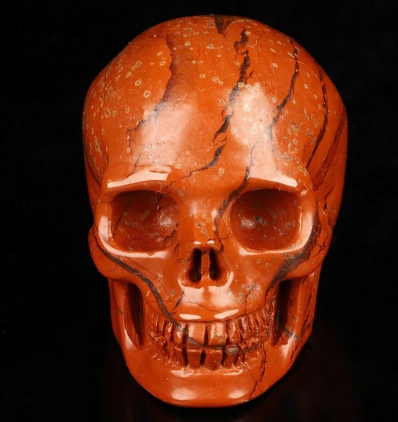 Red Jasper Skull